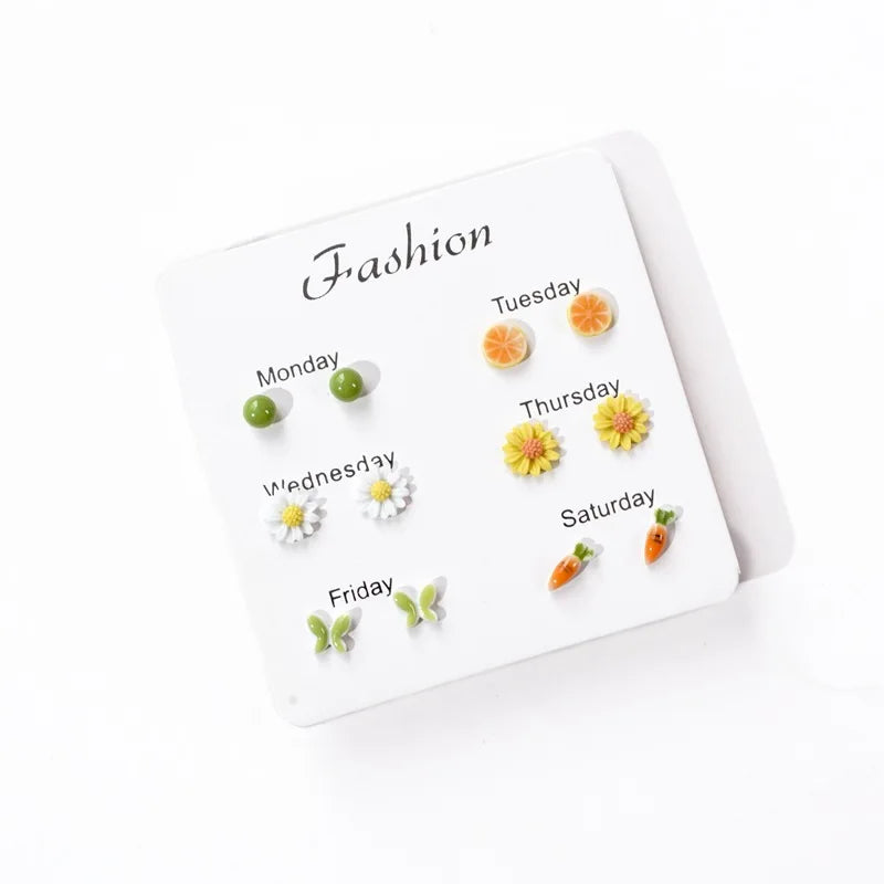 Fashion Ceramic Gift Earrings Set #T5 - Image 5