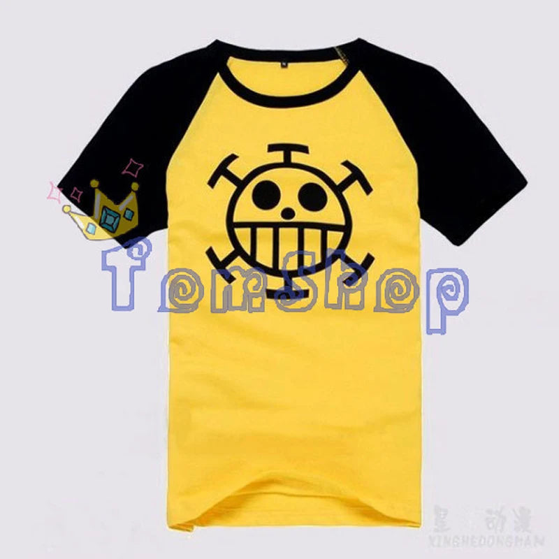 Anime Trafalgar Law Cosplay Short Sleeve T-Shirt