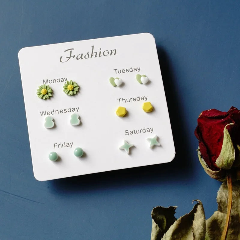 Fashion Ceramic Gift Earrings Set #T5 - Image 21