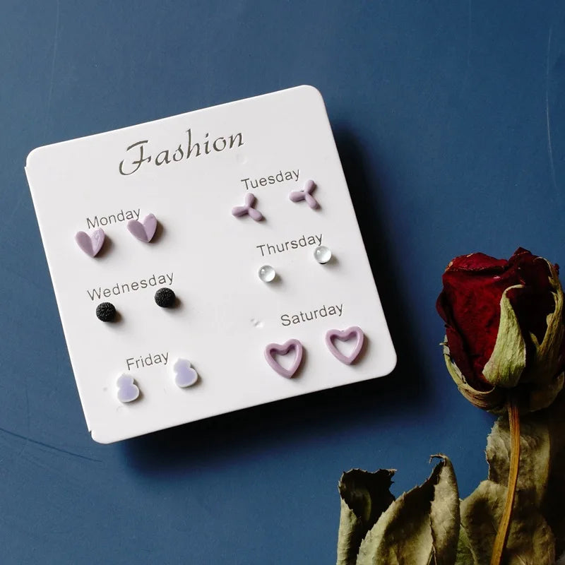 Fashion Ceramic Gift Earrings Set #T5 - Image 10