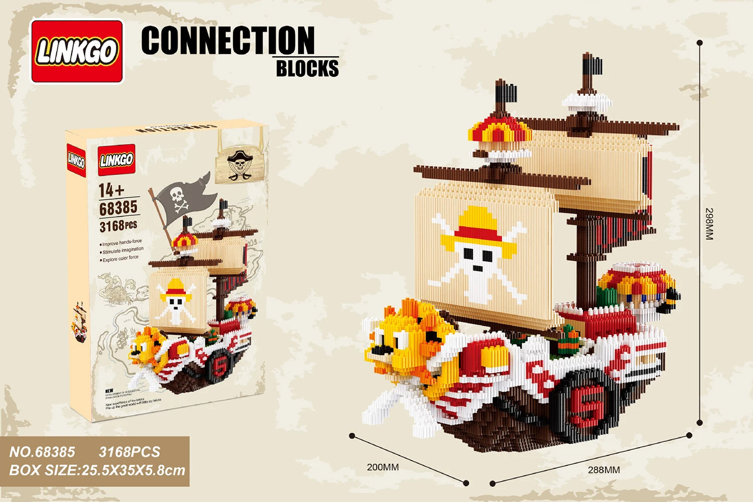 3168pcs+ One Piece Connection Building Blocks - Image 5