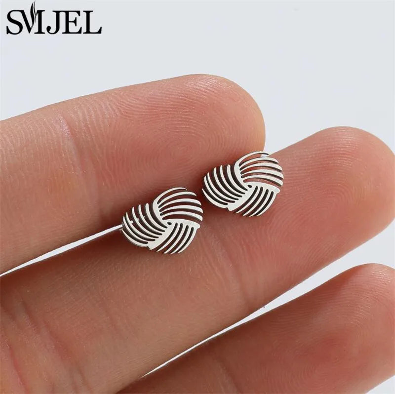 2024 Stainless Steel Geometric Stud Earrings - Image 11