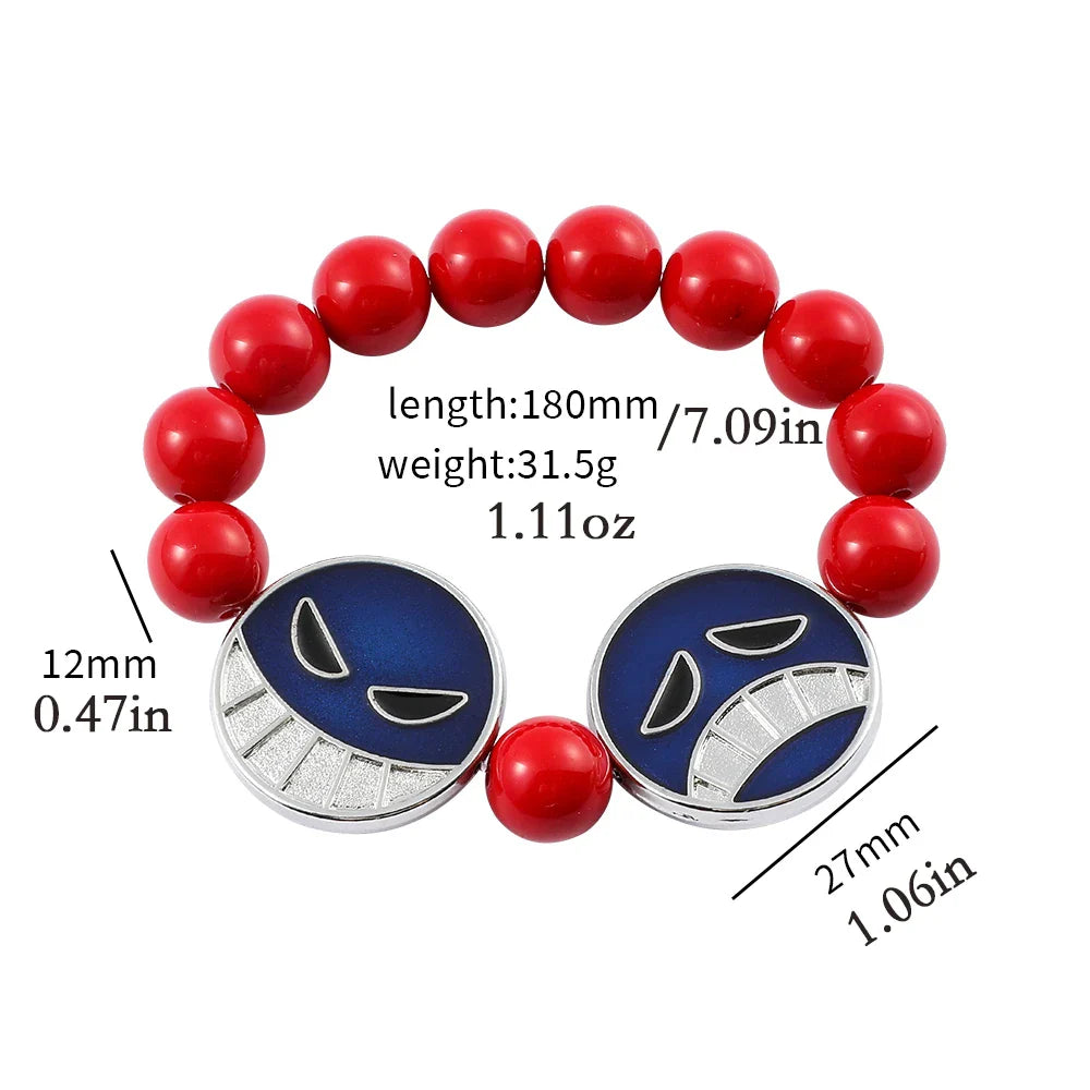 Ace Red Bead Bracelet & Necklace - Image 3