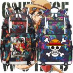One Piece Anime Large Capacity Backpack with USB