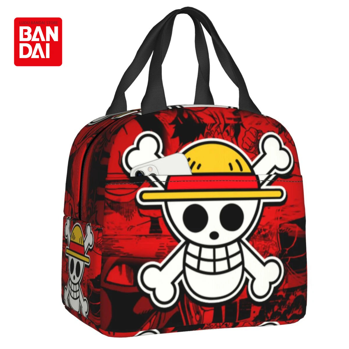 Custom One Piece Skull Logo Lunch Bag - Image 9