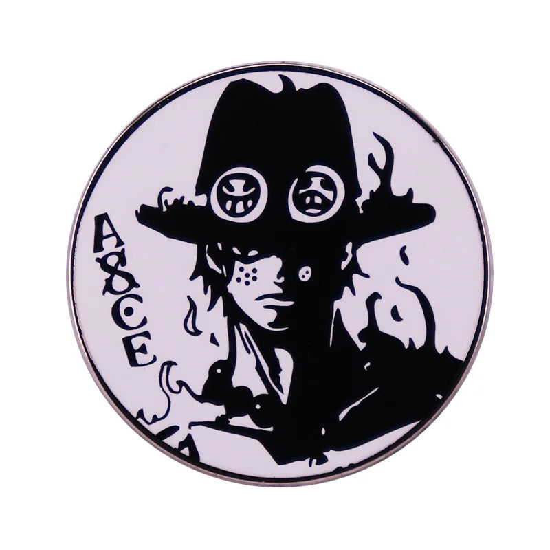 Anime One Piece Portgas·D· Ace Enamel Pins - Image 26