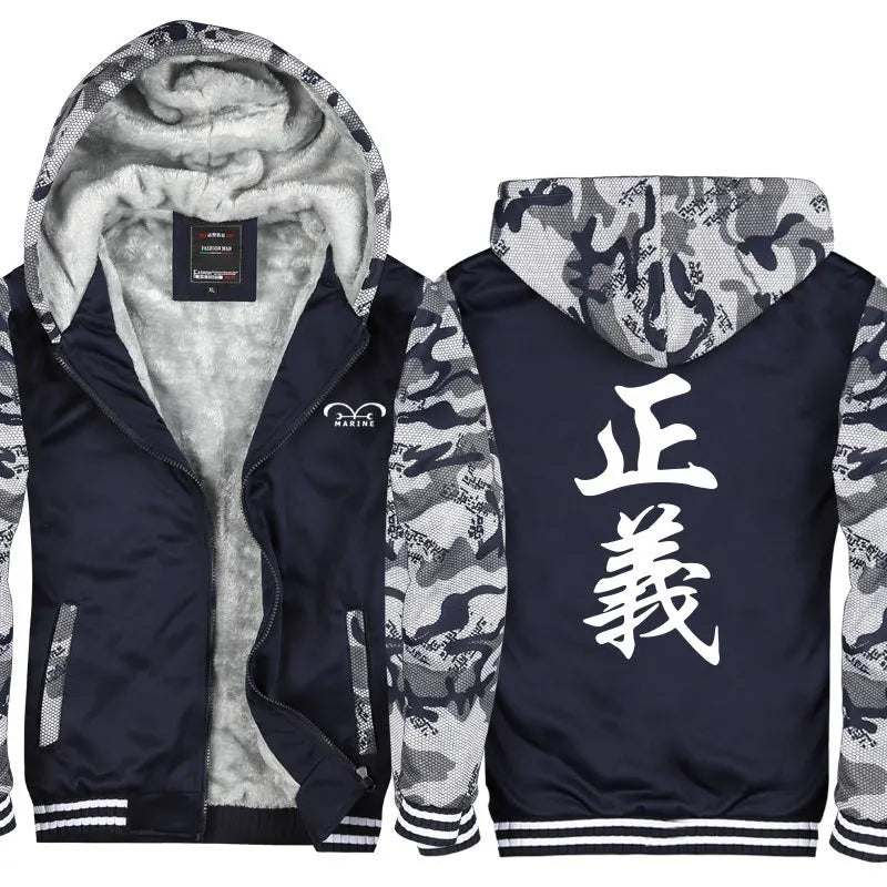 Anime One Piece Luffy Velvet Thick Warm Winter Hoodie - Image 29