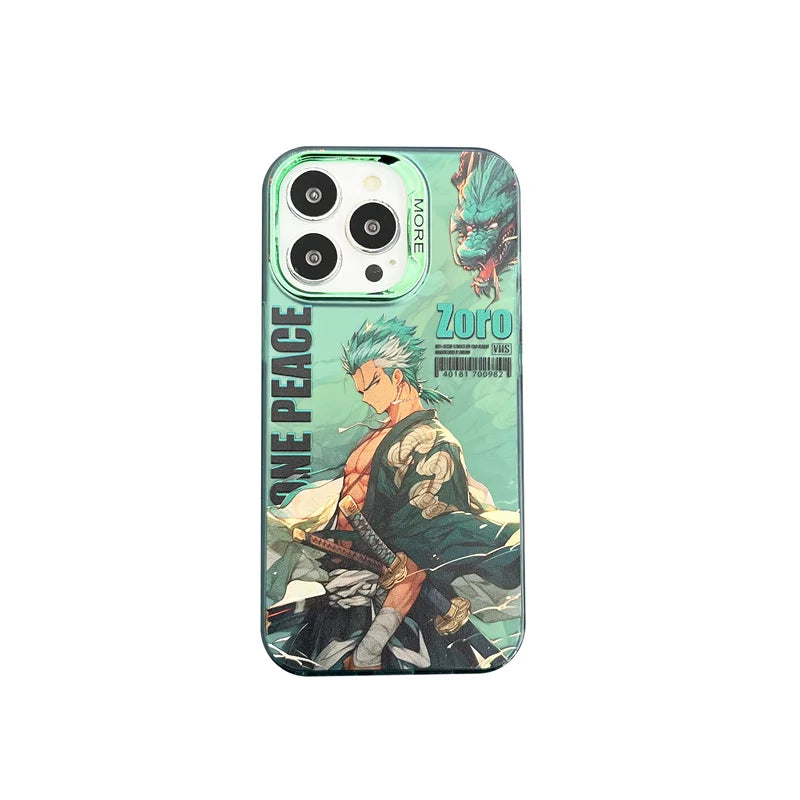 Luffy Hat & Roronoa Zoro Plating Anime Phone Case - Image 10