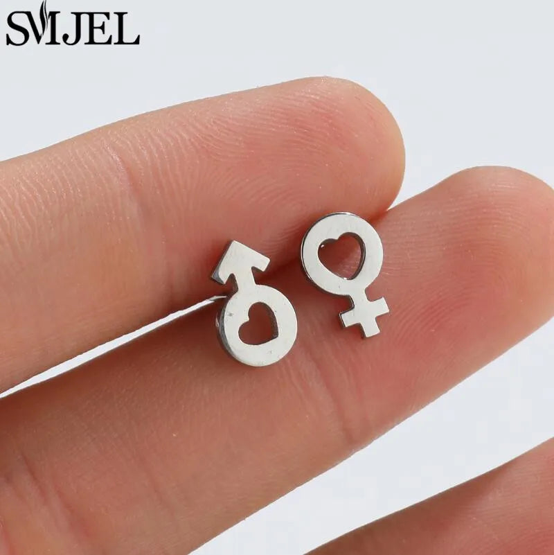 2024 Stainless Steel Geometric Stud Earrings - Image 7
