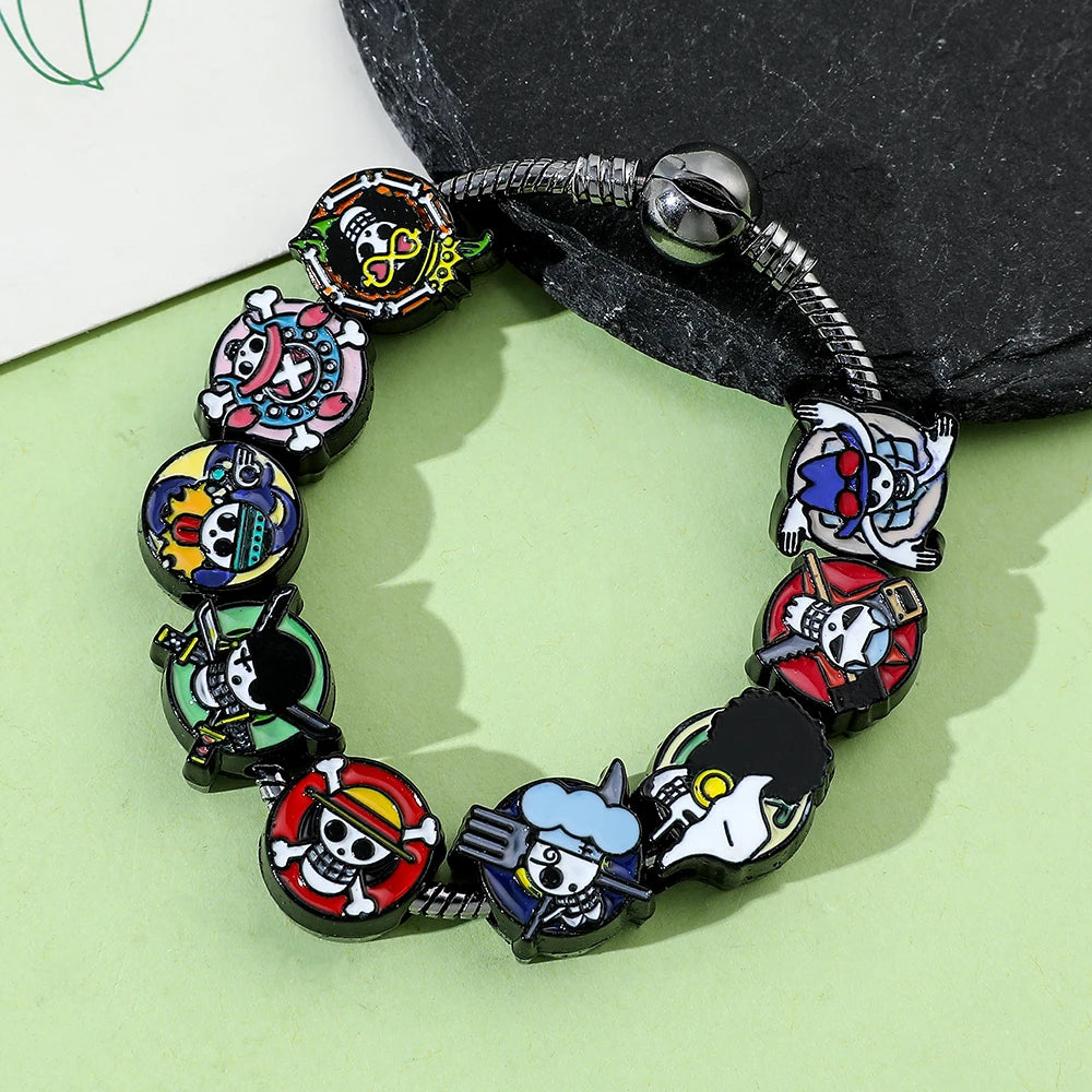 One Piece Anime Monkey D. Luffy Charms Bracelet - Image 2