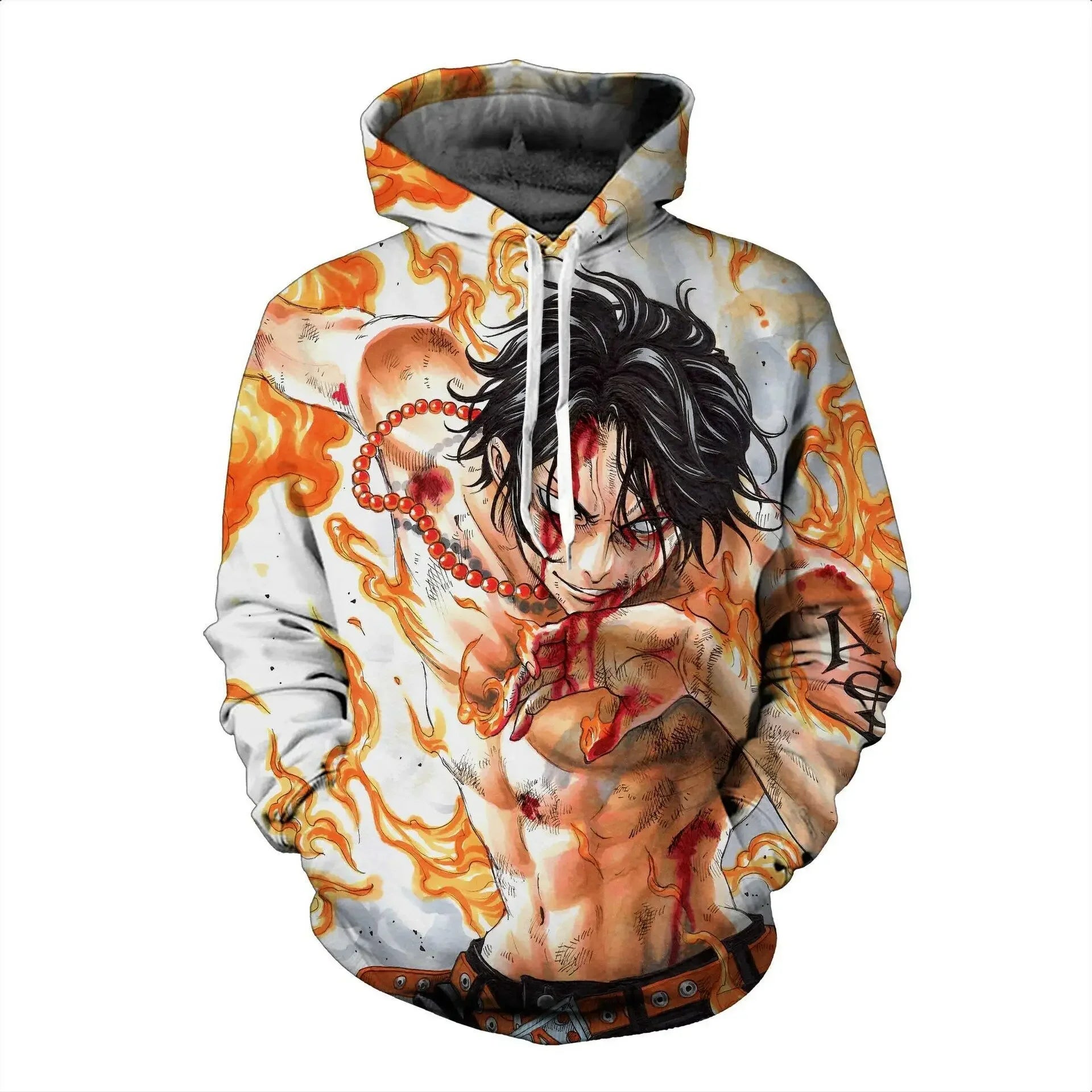 Japanese Anime One Piece Trafalgar D. Water Law Hoodie – Cosplay Long Sleeve Zip-Up Sweatshirt - Image 17
