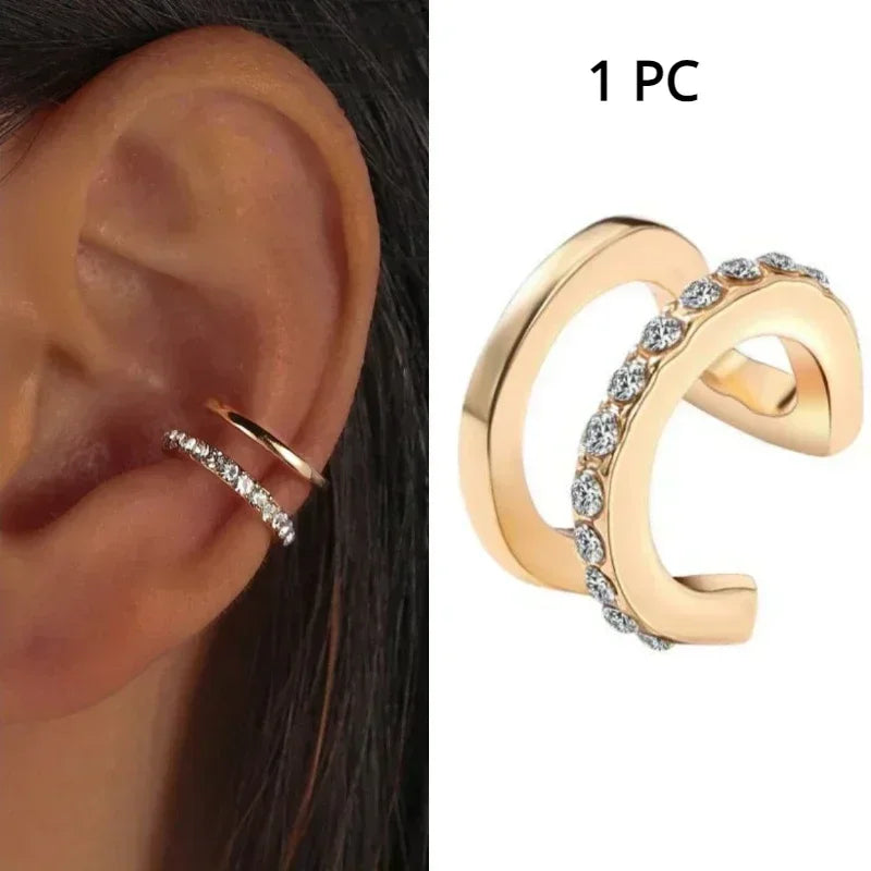 New Fashionable Asymmetric Circular Ear Cuff - Image 7