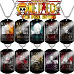 Creative One Piece Anime Luffy & Zoro Stainless Steel Necklace