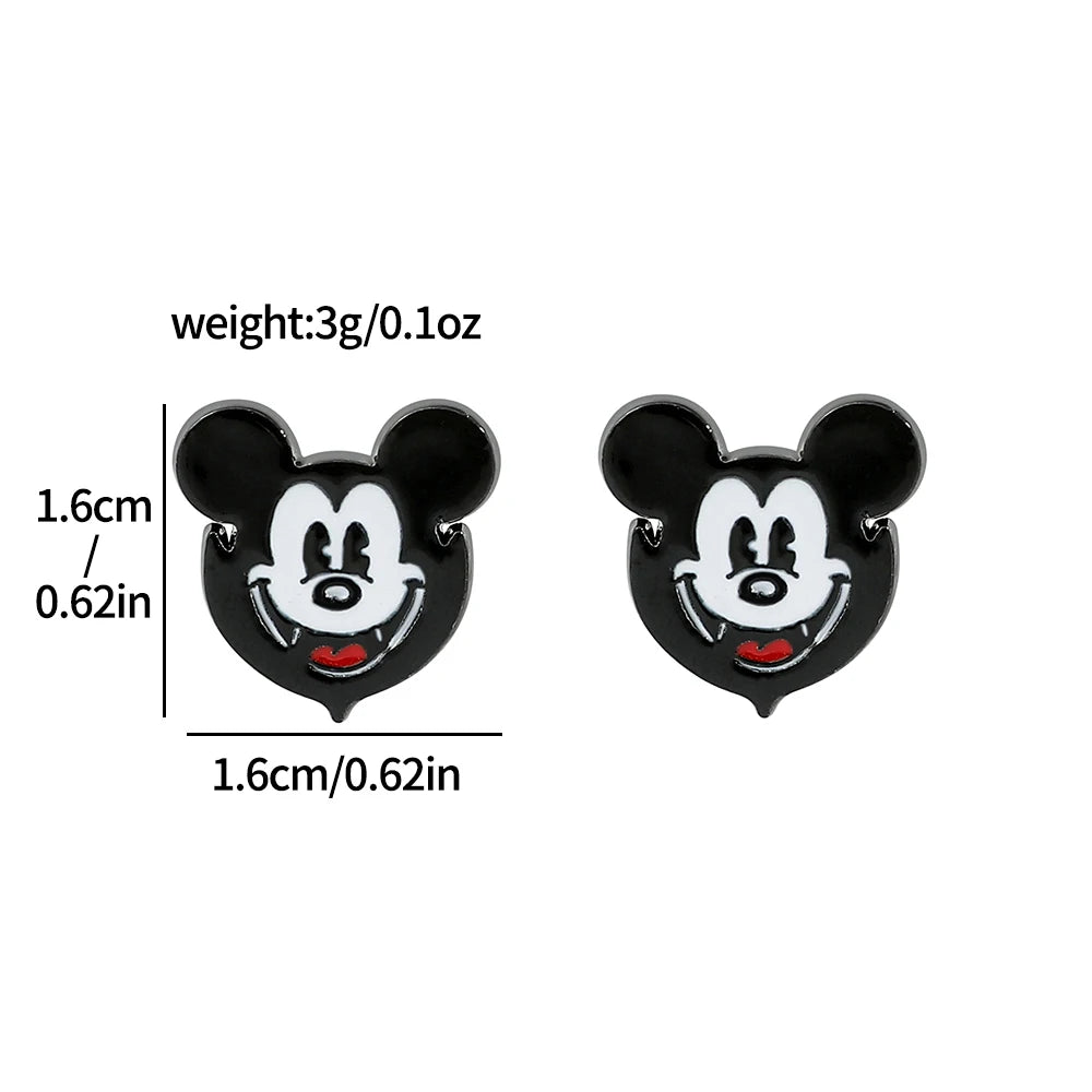 1 Pair Disney Mickey Mouse Cartoon Earrings - Image 8