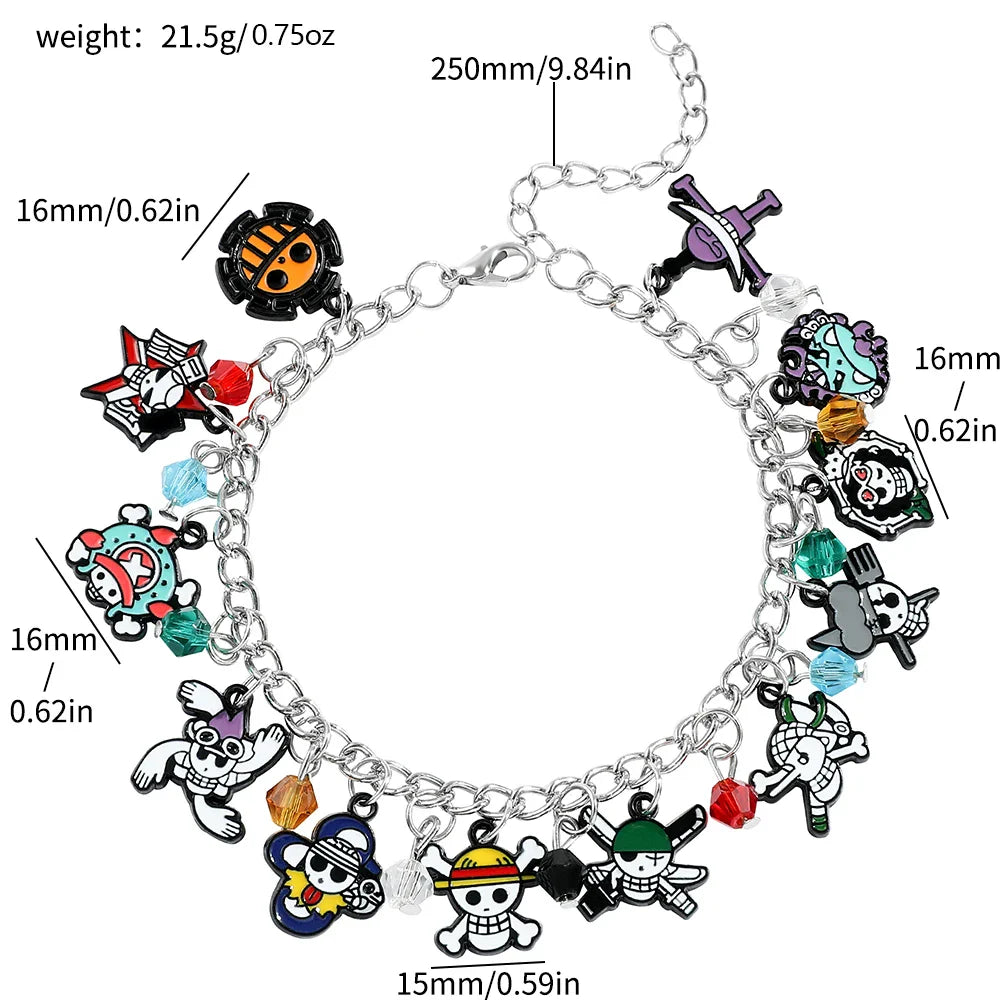 Luffy Pirate Pendant Bracelet - Image 3