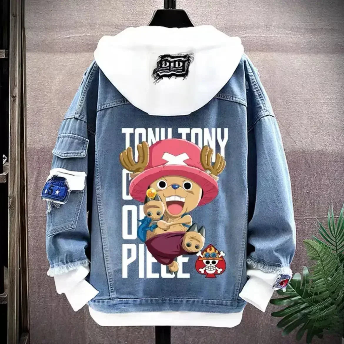One Piece Anime Hoodie & Denim Jacket - Image 8