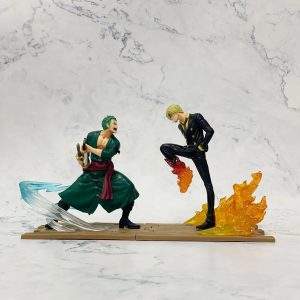 Japan Anime One Piece Zoro Sanji Battle Figure Toys