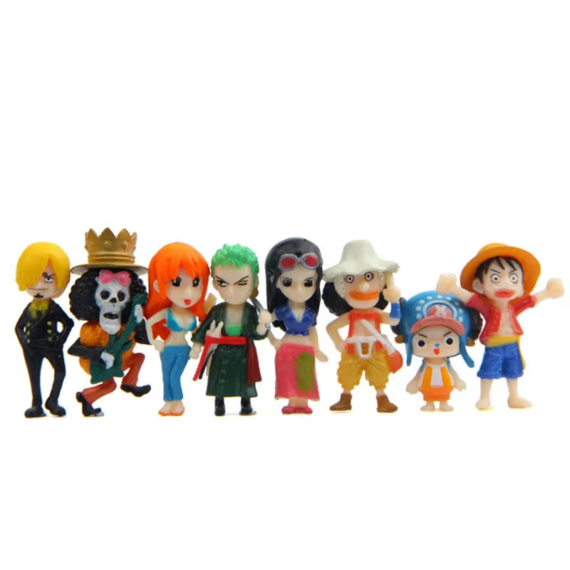8pcs/set Anime One Piece Cute Action Figure Toy - Image 2