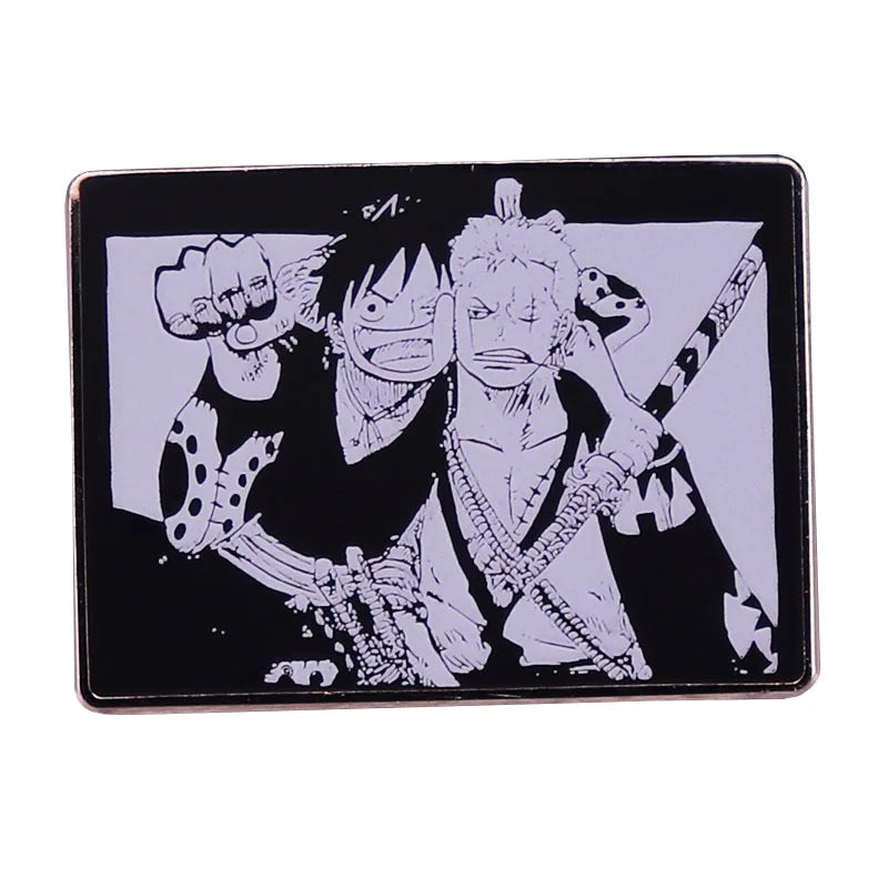 Anime One Piece Portgas·D· Ace Enamel Pins - Image 33