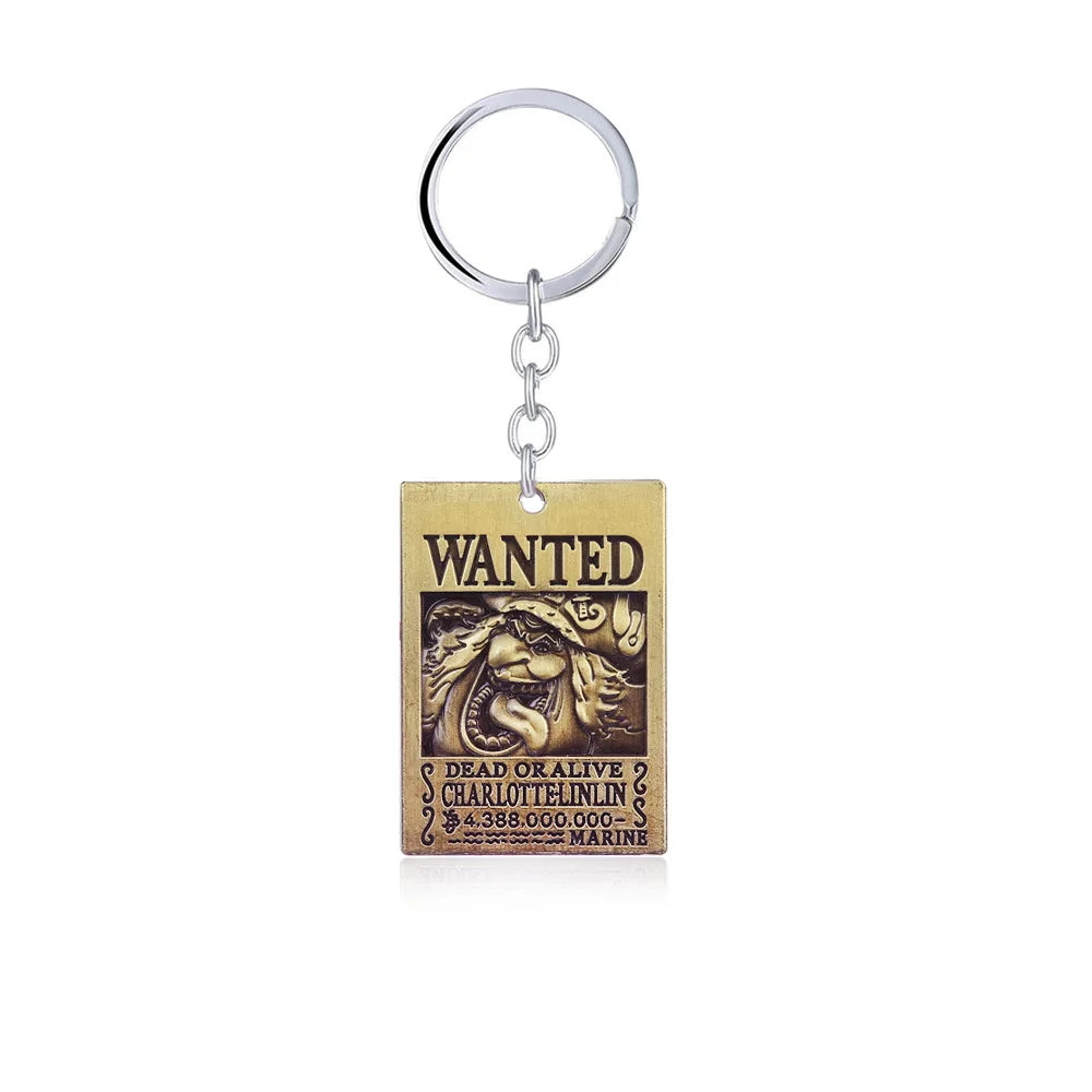 Anime One Piece Wanted Poster Keychains - Image 25