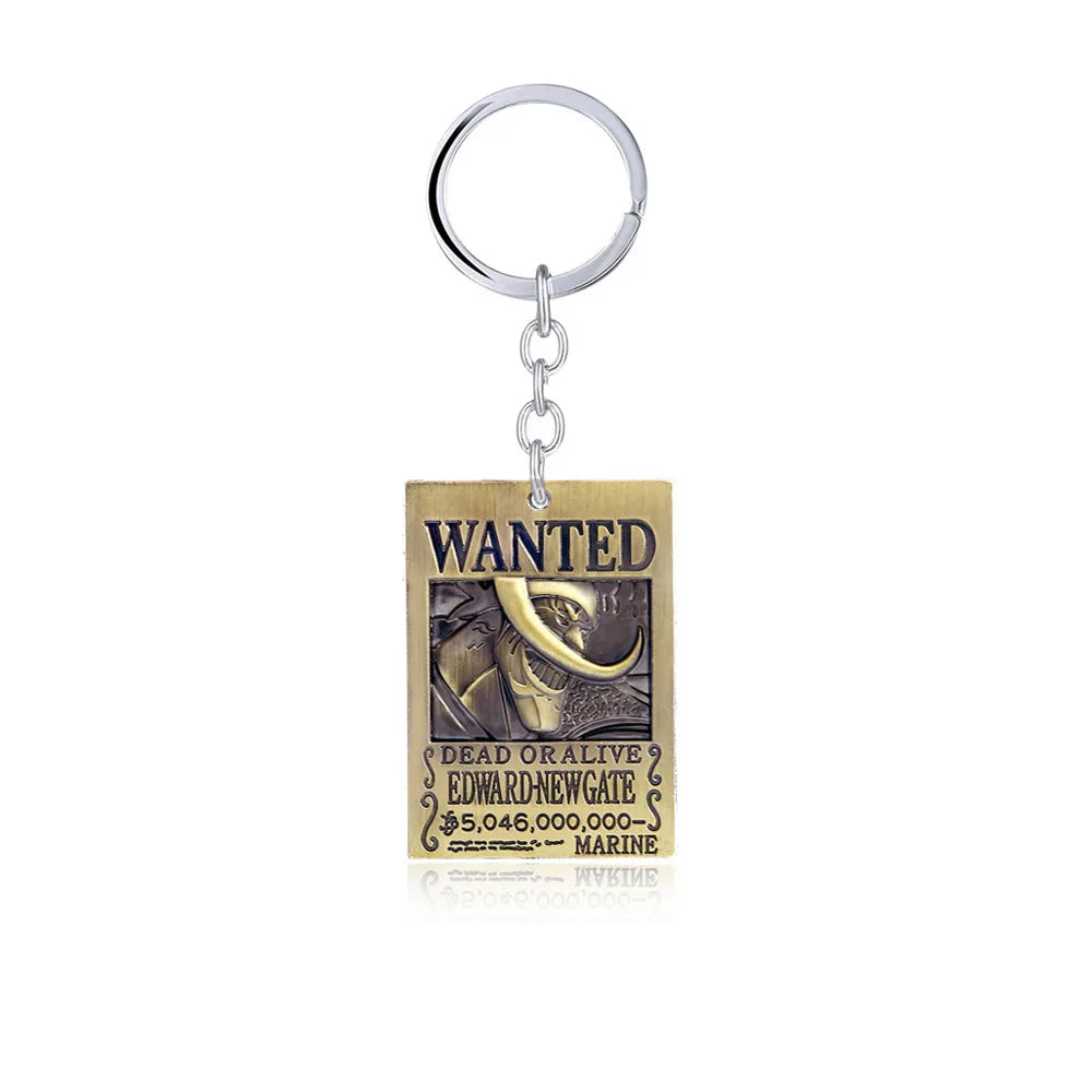 Anime One Piece Wanted Poster Keychains - Image 17
