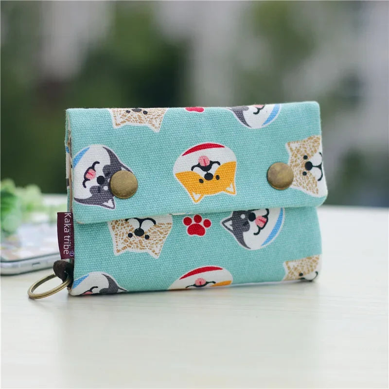 New Style One Piece Canvas Wallet - Image 5