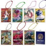 One Piece Anime Figure Cards & Acrylic Keychains