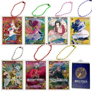 One Piece Anime Figure Cards & Acrylic Keychains