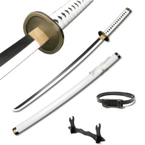 104cm Roronoa Zoro Katana – Japanese Anime Cosplay Weapon Prop with Bamboo Blade, Belt & Sword Holder