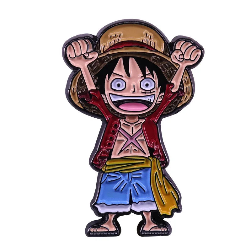 Anime One Piece Portgas·D· Ace Enamel Pins - Image 34
