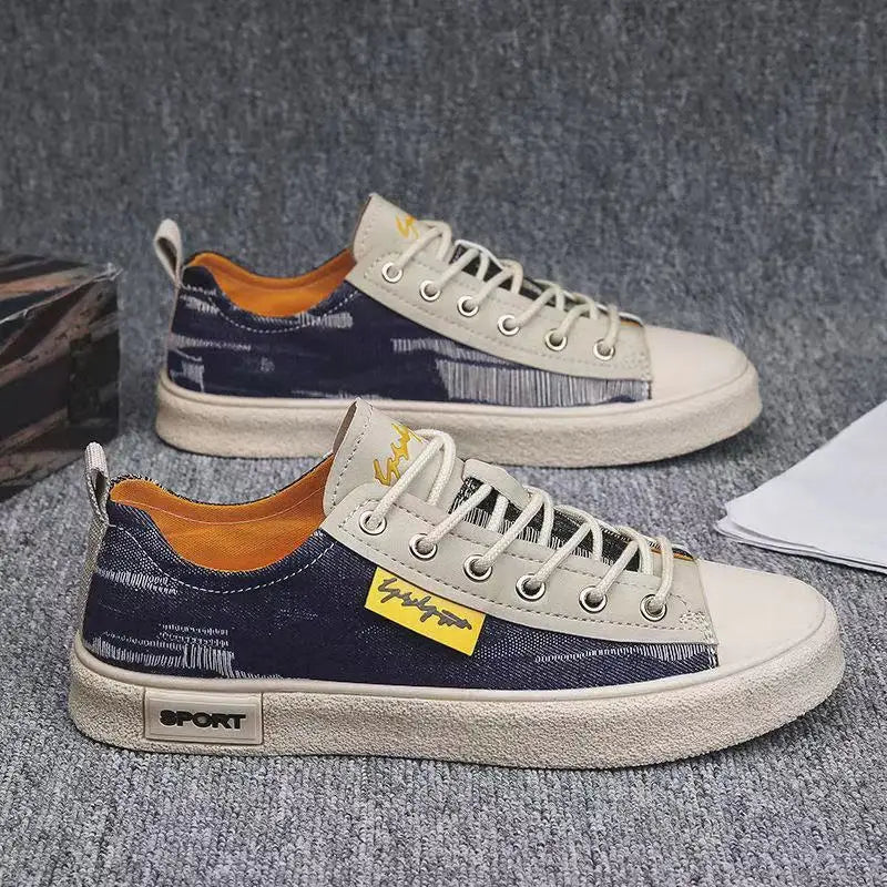 Male Black Summer Canvas Sneakers - Image 6