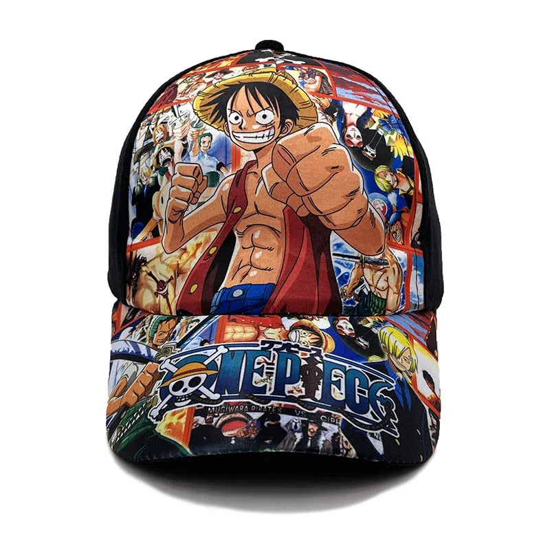 One Piece Anime Baseball Cap – Adjustable Luffy Print Summer Sun Hat - Image 7