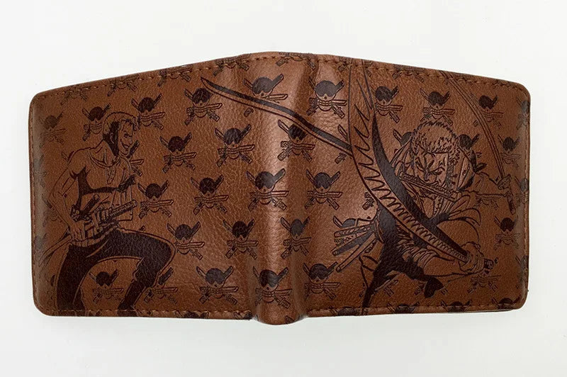 Anime One Piece Luffy & Zoro Embossed PU Wallet - Image 8