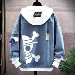 One Piece Anime Hoodie & Denim Jacket