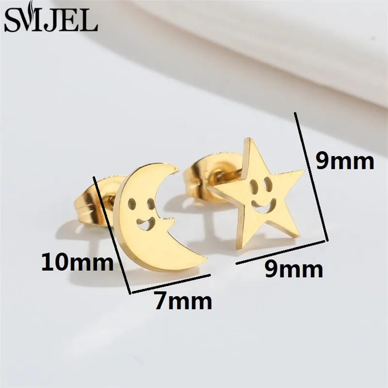 2024 Stainless Steel Geometric Stud Earrings - Image 2