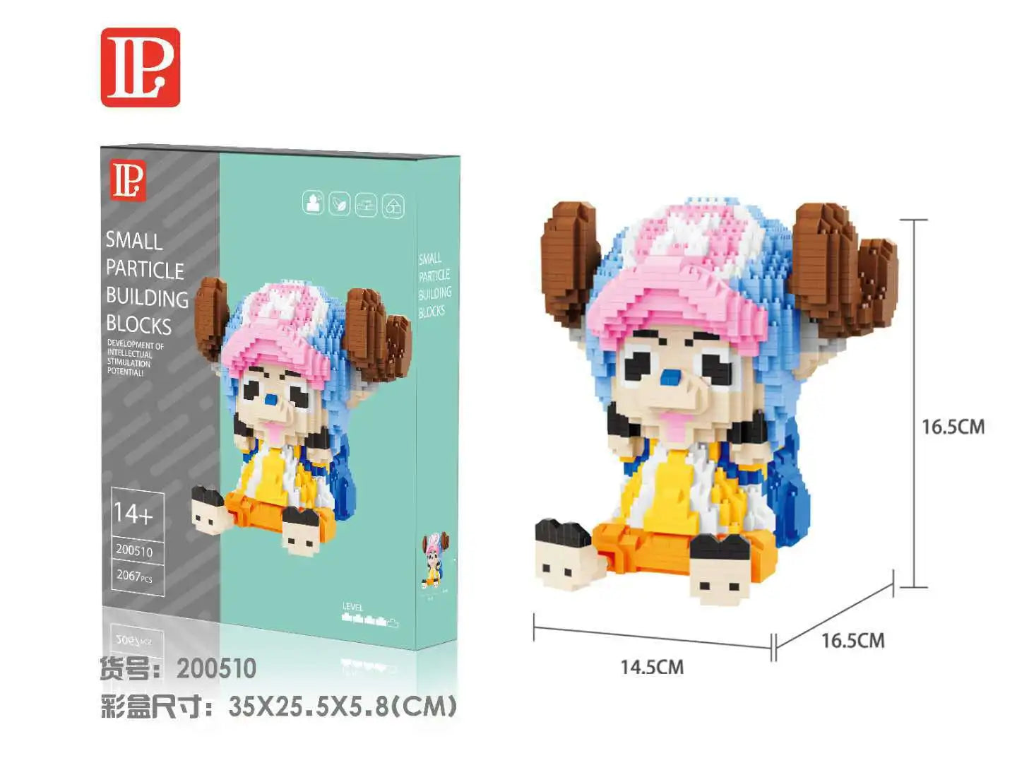 Anime One Piece Luffy Building Blocks DIY Mini Bricks - Image 6