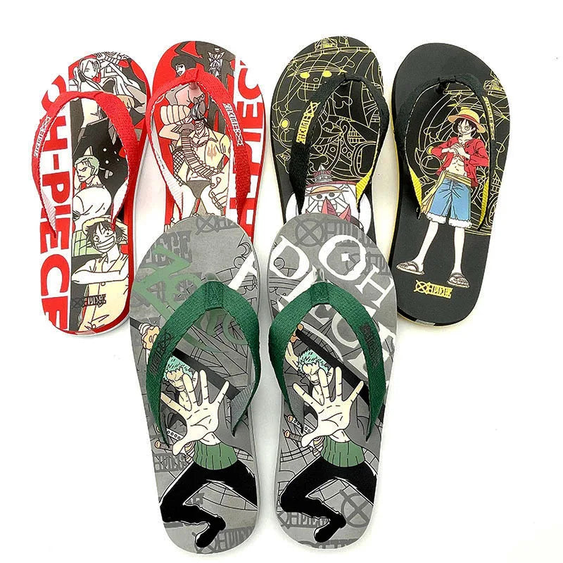 New One Piece Anime Peripherals Luffy Chopper Zoro Slippers - Image 4