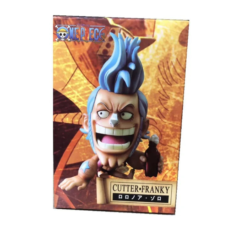 FigureCrazy One Piece FRANKY Q Laughing Out Sitting Cute Ver. PVC Action Figure - Image 5