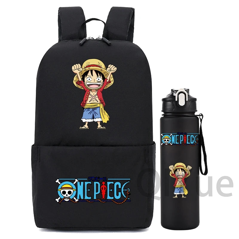 2Pcs/Set One Piece Backpack with 750ml Water Bottle - Image 10
