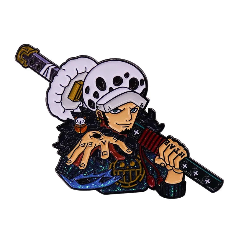 Anime One Piece Portgas·D· Ace Enamel Pins - Image 4