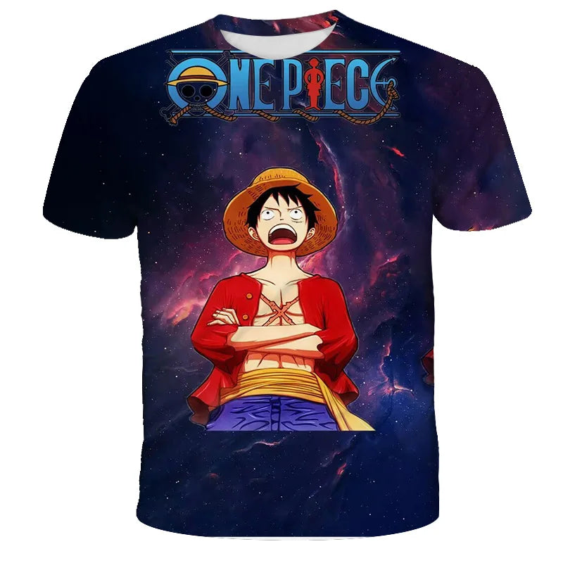 Fashion Kid Anime One Piece Luffy T-Shirt - Image 11