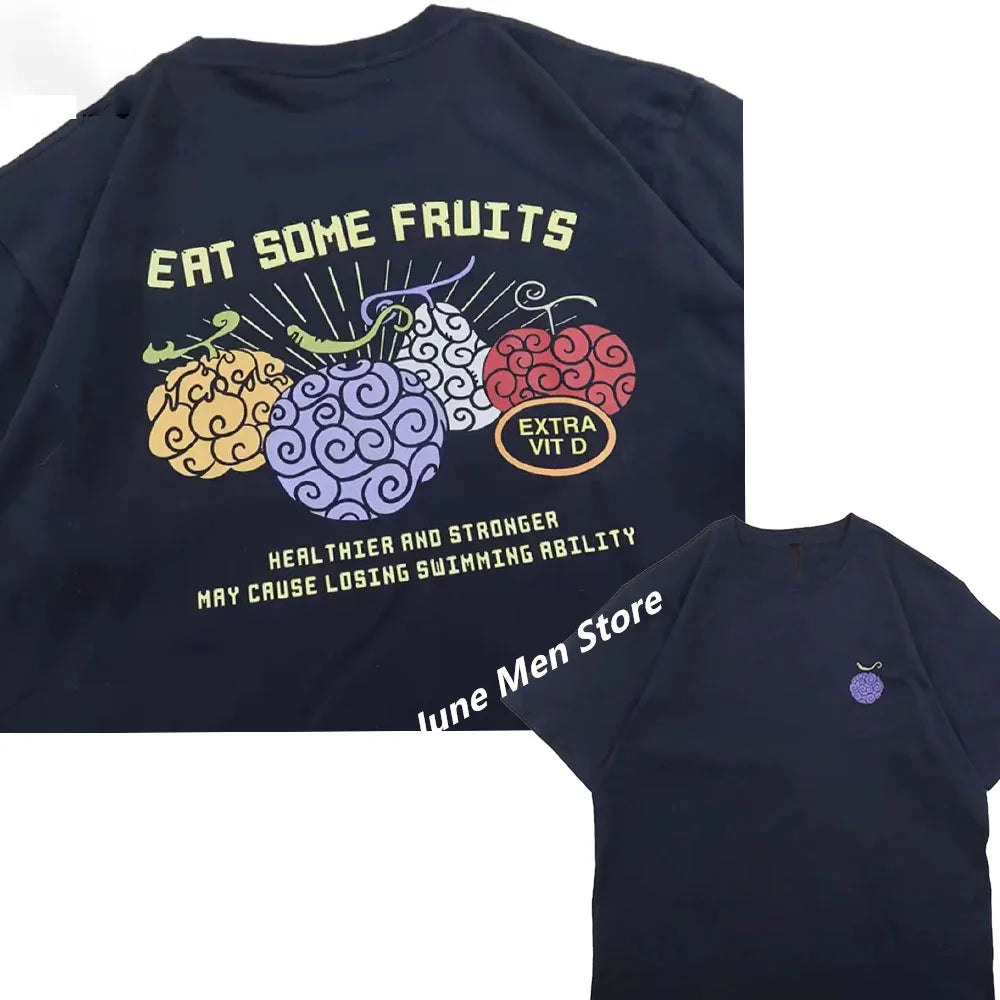 (Uniqlo) Japanese Anime One Piece Devil Fruit Printed T-Shirt - Image 3