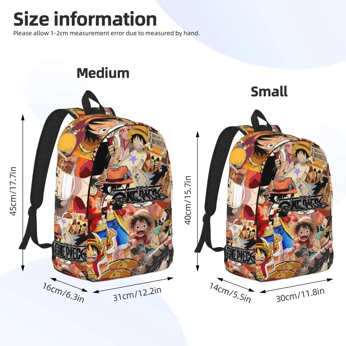 One Piece Anime Manga Luffy Backpack - Image 3