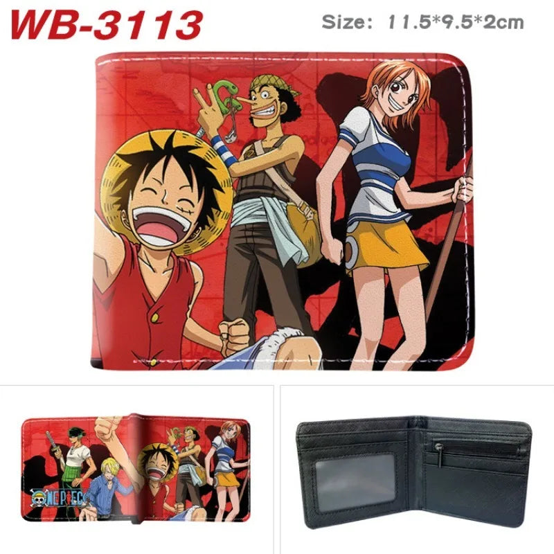 Hot Sales One Piece Figure Nika Luffy Foldable Wallet - Image 3