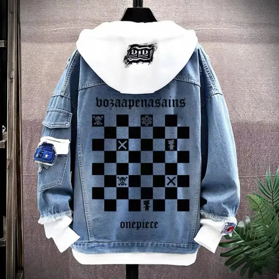One Piece Anime Hoodie & Denim Jacket - Image 10