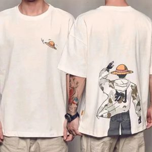 Japanese Anime One Piece T-Shirt Men