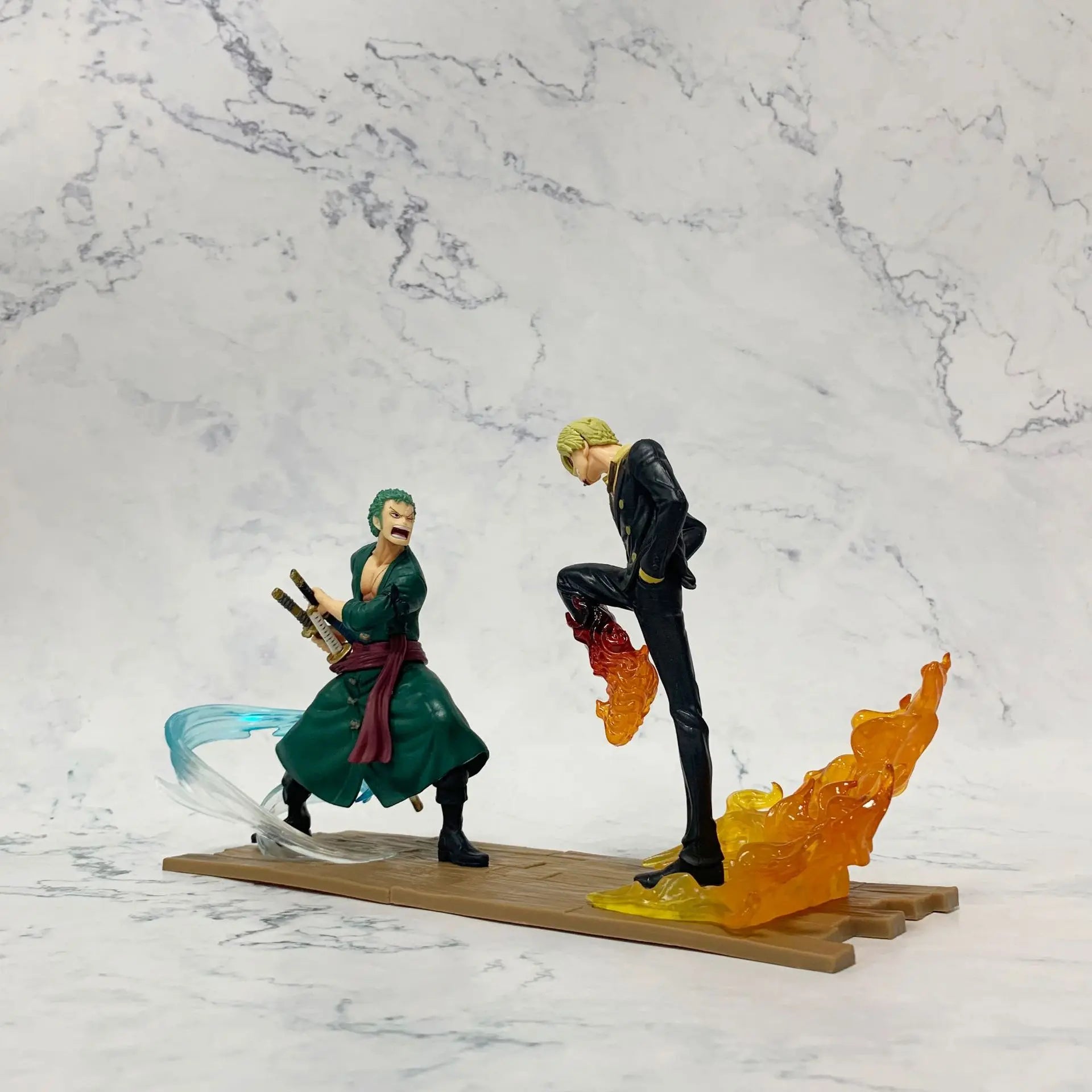 Japan Anime One Piece Zoro Sanji Battle Figure Toys - Image 2